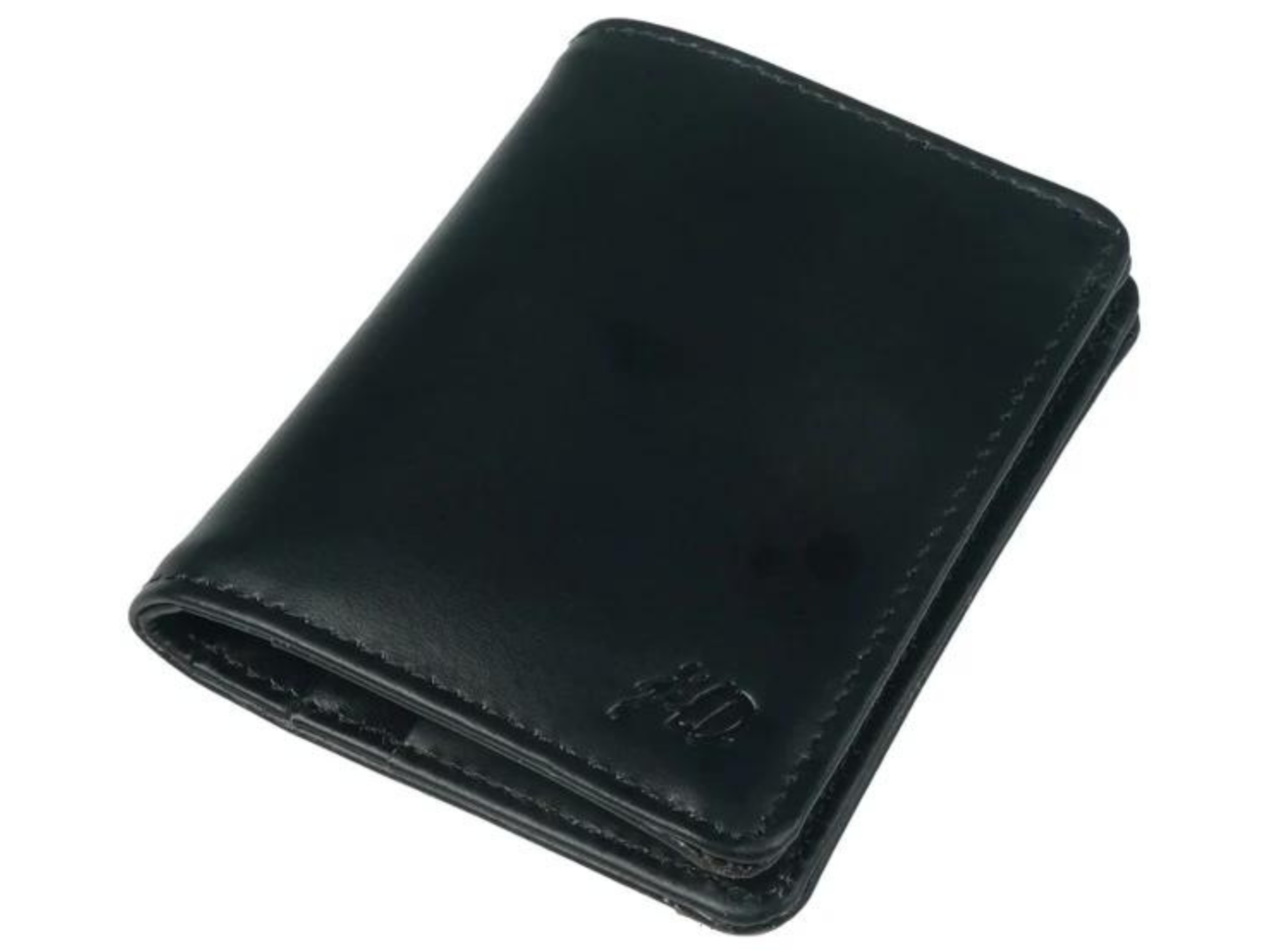 Slim Compact Bi-fold Full Grain Leather Card Holder – Zebraff