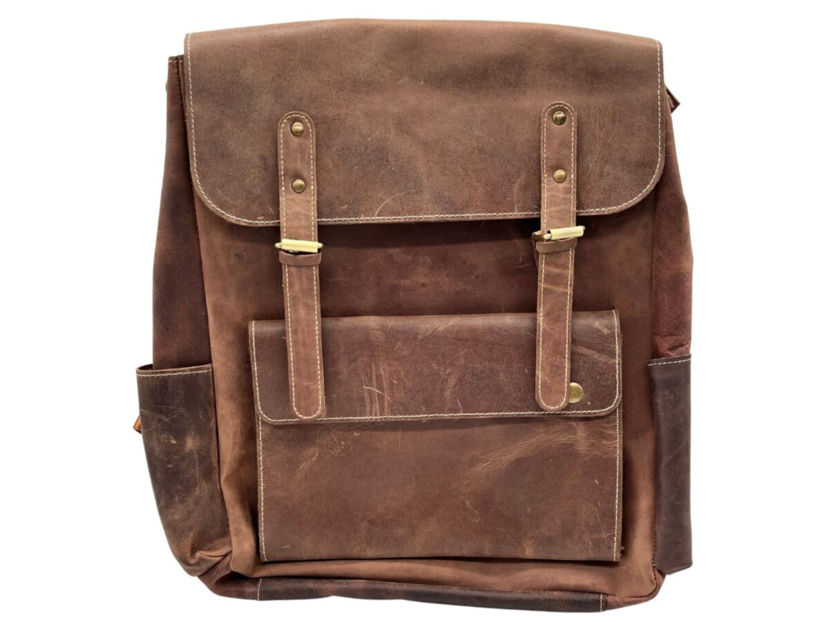 Leather Travel Backpack